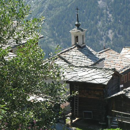 Alpia 26 - Zwei Zimmerwohnung in traditionellem Walliser Haus Gasenried Exterior foto